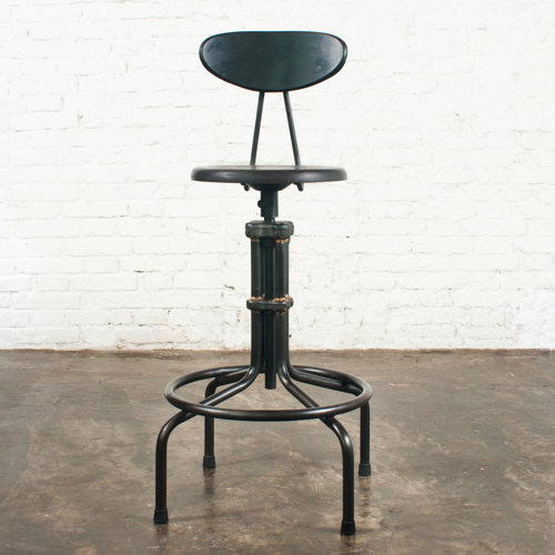 District Eight Design V19C Adjustable Height Bar Stool Wayfair